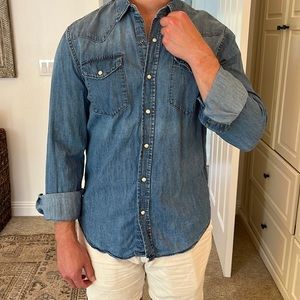 GAP - Denim Button Down Slim fit Mid-wash